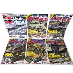 Lot of 6 Scale Military Modeller International Airfix Model World Magazines 2018